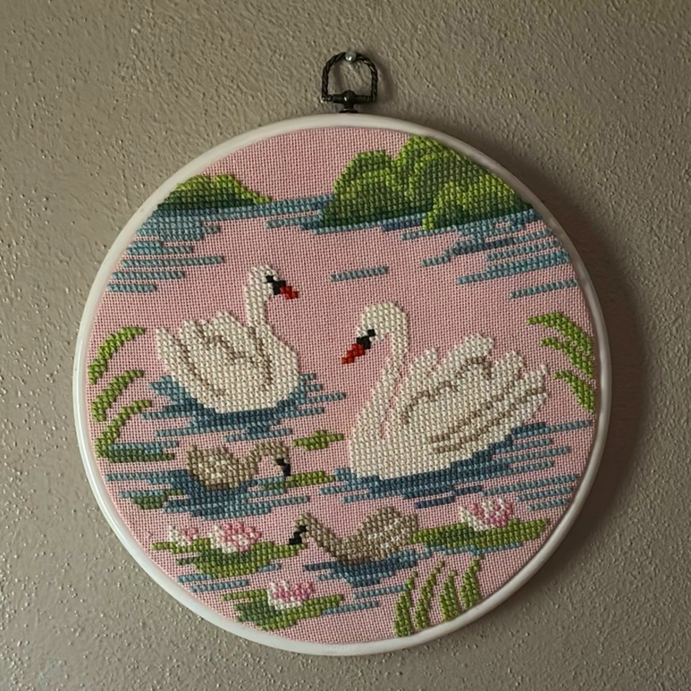 Vintage Swan Cross Stitch